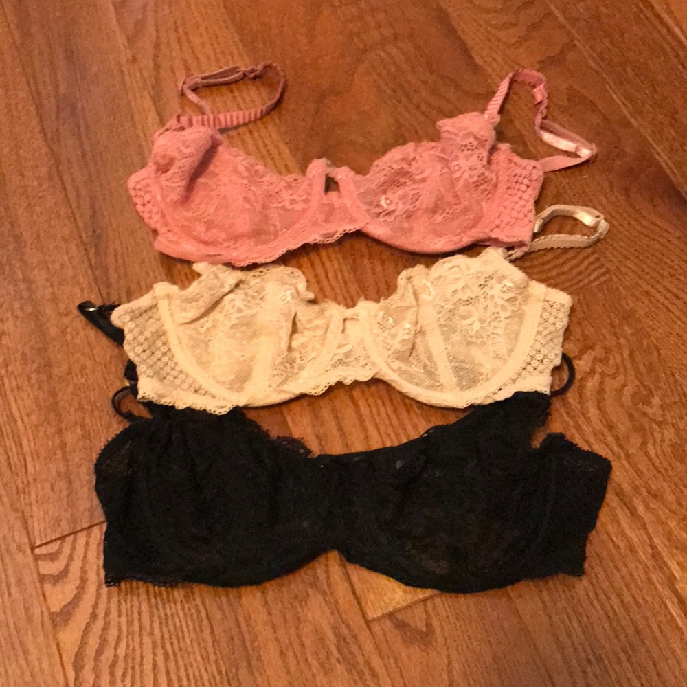 Sam Edelman lace bra bundle 32C